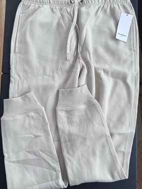 Good Fellow Cream Drawstring Sweat Joggers